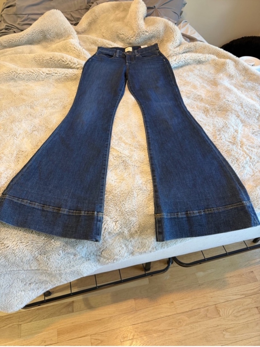 Alice + Olivia Deep Indigo Flare Jeans